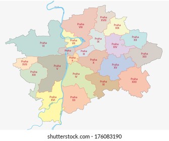 Prague Administrative Map