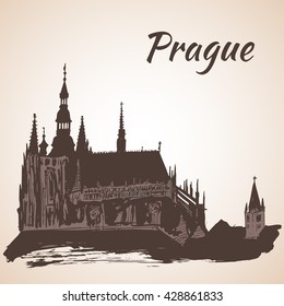 Prague castle St.Vitus cathedral - Prague, Czech Republic