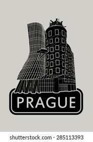 Prague Dancing House Icon