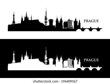 Prague Skyline - Vector Illustration