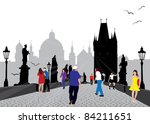 Prague vector illustration
