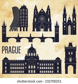 Prague. Vector illustration
