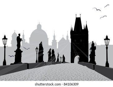 Prague vector illustration