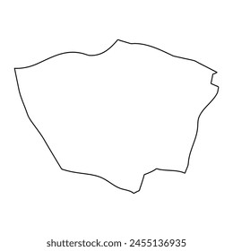 Praia municipality map, administrative division of Cape Verde. Vector illustration.