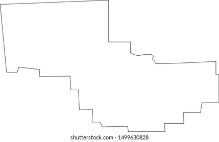 prairie County map in montana state