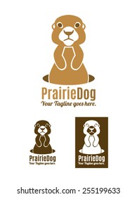 Prairie Dog Is A Fun And Original Logo Template Representing Prairie Dog Coming Out Of Hiding. Available In Color, Black And Usable For Multiple Businesses, Brands, Shops, Studios, Etc.