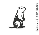 Prairie dog Icon on White Background - Simple Vector Illustration
