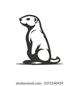 Prairie dog Icon on White Background - Simple Vector Illustration