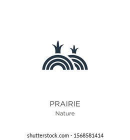 Prairie Icon Vector. Trendy Flat Prairie Icon From Nature Collection Isolated On White Background. Vector Illustration Can Be Used For Web And Mobile Graphic Design, Logo, Eps10