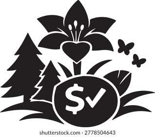  Prairie Lily Icon – Vector Illustration