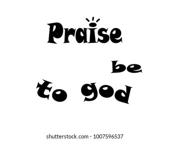 Praise Be God Vector Illustration Stock Vector (royalty Free 