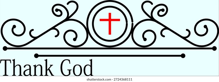 Lob Gott Linie Muster Kunst