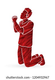 Praise God, Prayer, Christian praying, Thank you GOD graphic vector
