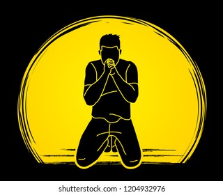 Praise God, Prayer, Christian praying, Thank you GOD graphic vector