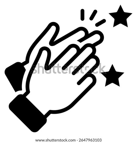 Praise Icon Element for Design