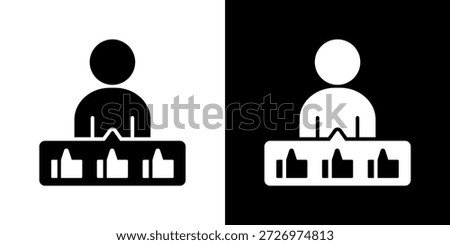 Praise Icon Set. Clean Line Design With Light And Dark Versions For Versatile Use.