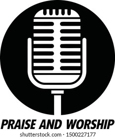 Praise Worship Vector Design Stock Vector (Royalty Free) 1500227177 ...