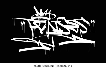 ELOGIOS diseño de estilo de etiqueta de graffiti