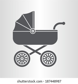 Pram (baby Carriage) Icon