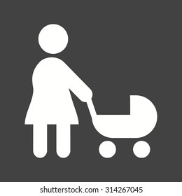 Pram, baby, stroller icon vector image. Can also be used for activities. Suitable for use on web apps, mobile apps and print media.
