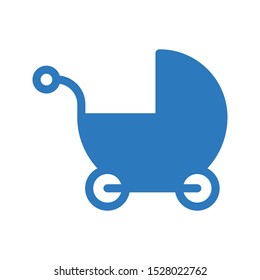 pram glyph colour vector icon