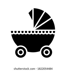 icono del programa. Tirador, icono del vector de carro sobre fondo blanco. ilustración vectorial