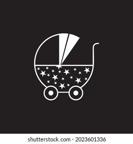 Pram icon vector Pram icon