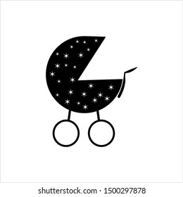 Pram Icon, Pram Vector Art Illustration