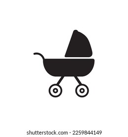 Pram icon. Vector concept illustration for design.