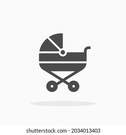 Icono de Pram. Para tu diseño, logotipo. Ilustración vectorial.