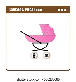  pram, landing page icon