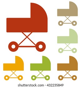 Pram sign illustration
