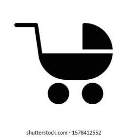 pram vector glyph flat icon