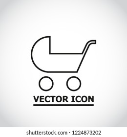 Pram vector icon