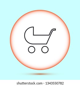 Pram vector icon