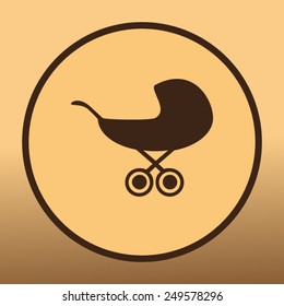 Pram vector icon