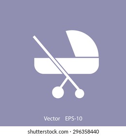 Pram vector icon 