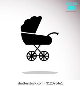 Pram vector icon