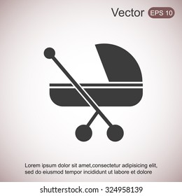 Pram vector icon