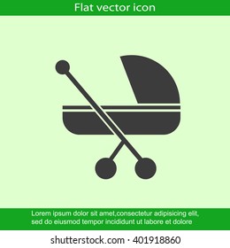 Pram vector icon