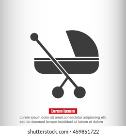 Pram vector icon
