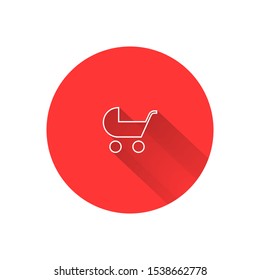 Pram vector icon . Lorem Ipsum Illustration design