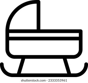 pram Vector illustration on a transparent background. Premium quality symbols. Glyphs  vector icon for concept and graphic design.