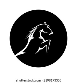 Prancing Horse Icon Abstract Arts
