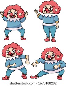 Prank clown april fools cute mascot