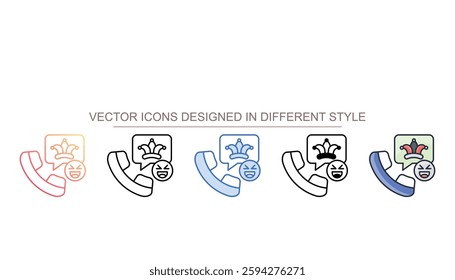 Prank icon design with white background stock illustration