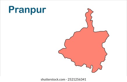 mapa de subdivisão de pranpur, Distrito de Katihar, Estado de Bihar, República da Índia, Governo de Bihar, Território indiano, Índia Oriental, política, aldeia, turismo