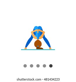 Prasarita Pose Icon