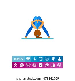 Prasarita Pose Icon