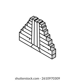 prasat thom isometric icon vector. prasat thom sign. isolated symbol illustration